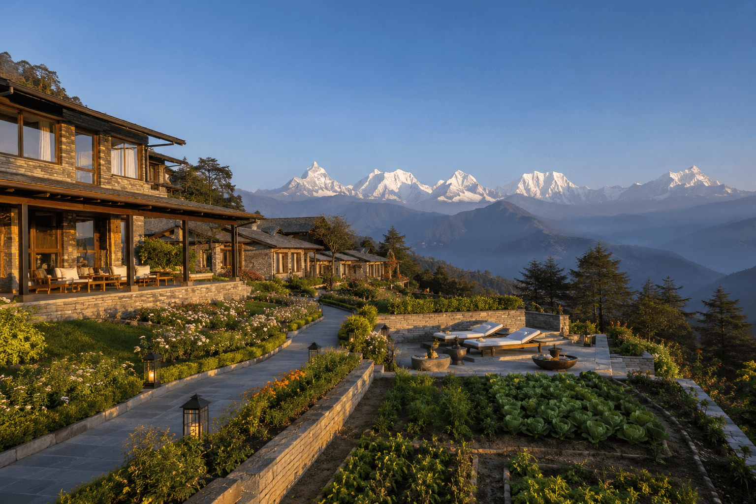Experience breathtaking views of Kumaon with contemporary luxury